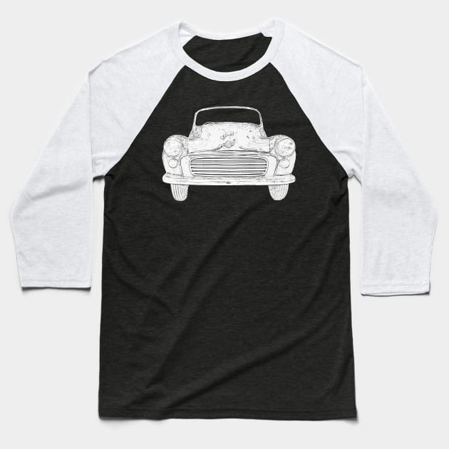 Morris Minor classic car Baseball T-Shirt by soitwouldseem